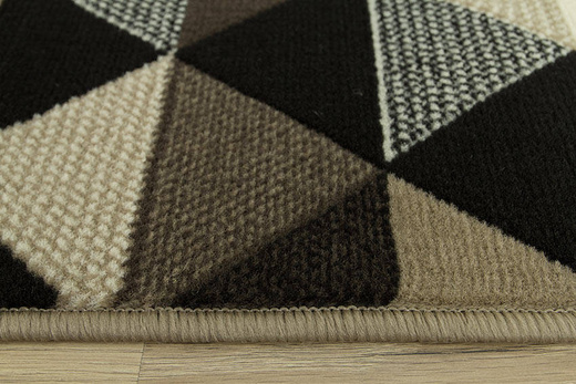 Chodnik luna 503430/97911 trójkąty brąz szerokość 60 cm