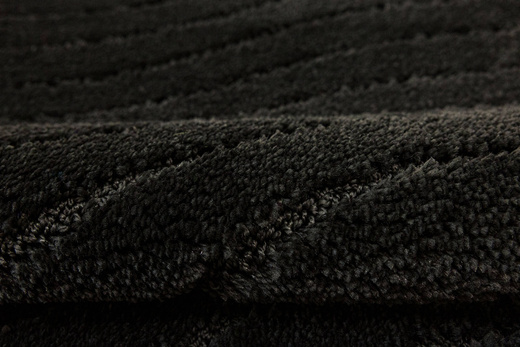 Dywanik Łazienkowy Antypoślizgowy Sara Black Czarny Fale