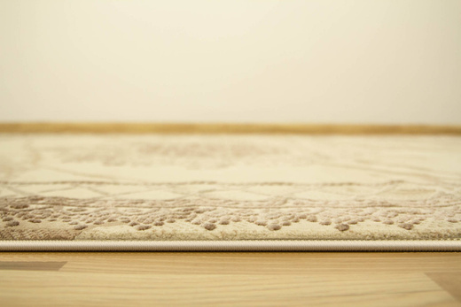 Lśniący Dywan Allora Plus 8164A brown/d.beige Marmur Ornament Beż Brąz