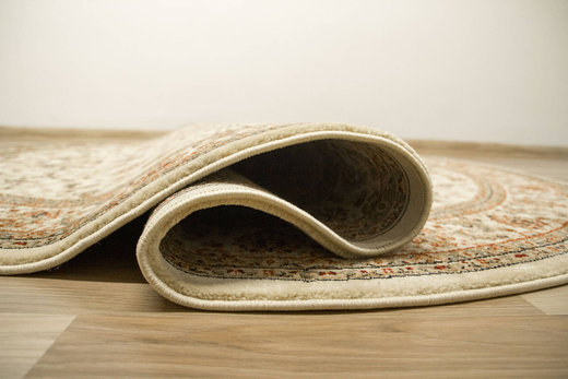 Owalny Dywan Super Rose D373A cream/cream Ornament Jasny Beż Krem