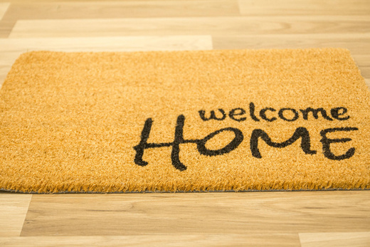 Antypoślizgowa Wycieraczka Kokosowa Retro Welcome Home