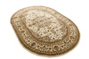 Owalny Dywan Super Rose 3792A cream/cream O Ornament Kwiaty Krem Beż