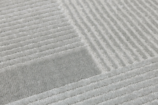 Dywan Misha J087A l.grey/d.grey Szary Półkola Linie