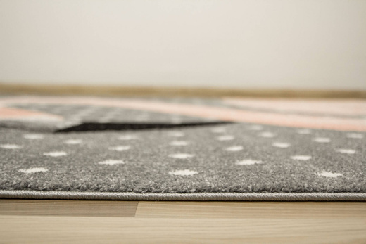 Dywan Dziecięcy Lima 1206A l.grey/l.pink Flaming Róż