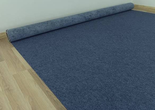 Wykładzina star bez filcu 84 niebieski szerokość 4 m