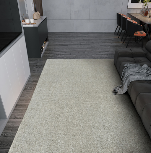 Wykładzina Luksusowa Shaggy Silky 72 Srebrzysty Szary szerokość 4 m
