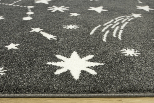 Dywan Lima 9572A d.grey/cream Szary Kremowy Gwiazdy Nocne Niebo