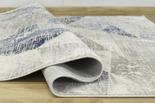 Dywan Verano C467A m grey/l.blue Szary Niebieski Trójkąty