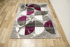 Dywan Amelia A472B grey/purple Szary Fiolet Półkola Marmur 