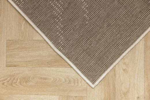 Dywan Dwustronny Sznurkowy Brussels 205768/10620 linen Jasny Beż Krem Liście Outdoor