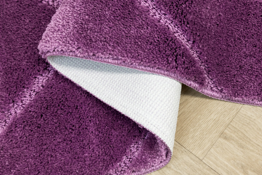 Dywanik Łazienkowy Antypoślizgowy Moreno Violet Fioletowy Romby