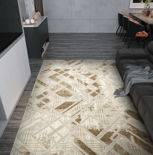 Dywan Garda P1149 Vizon Beż Krem Romby Marmur