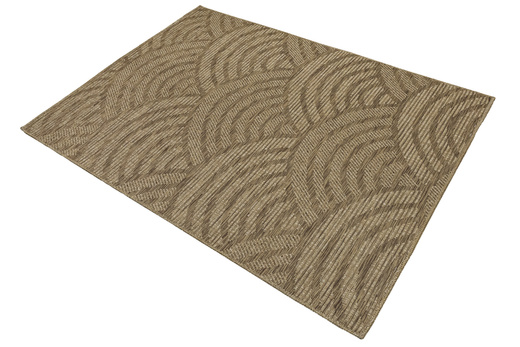 Dywan Sznurkowy Ella ST022A brown/brown Beż Brąz Wachlarze Outdoor