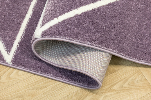 Dywan Dziecięcy Lima C877B lila/cream Fiolet Krem Trójkąty