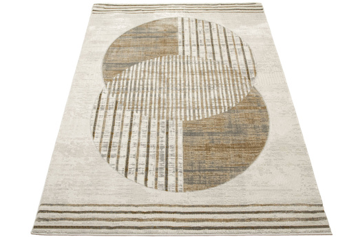 Dywan Verano H538A cream/l.beige Beż Krem Szary Okręgi