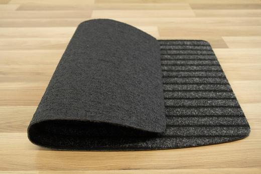 Antypoślizgowa Wycieraczka Doormats Paski Grafit Czarny