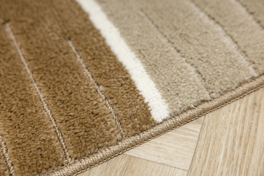 Komplet 3-częściowy Łazienkowy Como beige Beż Krem Pasy