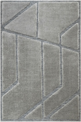 Dywan Shaggy Lula Soft IM89A L.Grey/L.Grey Szary Geometryczny Trójkąty