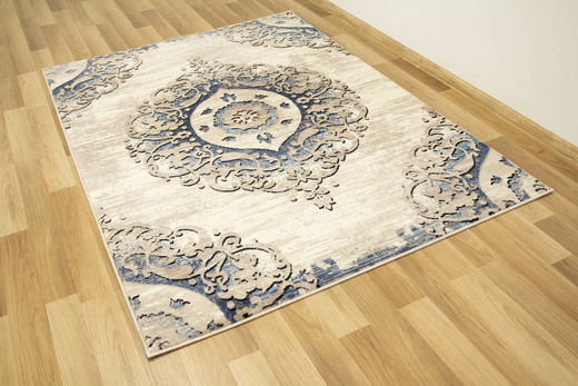 Dywan Victoria 7104A cream/beige Ornament Krem Niebieski