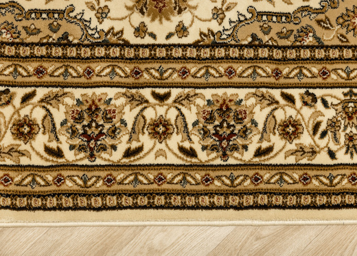 Owalny Dywan Super Rose 3792A cream/cream O Ornament Kwiaty Krem Beż