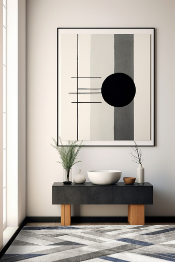 Dywan Kandy N405A l.grey/navy Szary Granatowy Geometria Romby Fryz