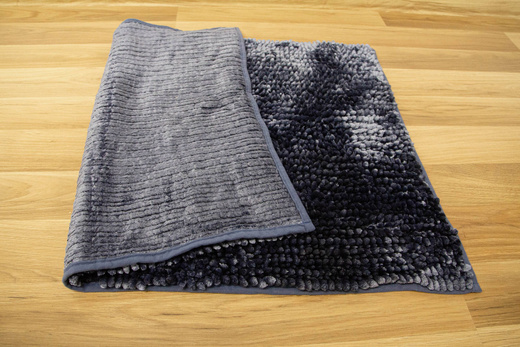 Antypoślizgowy Dywanik Łazienkowy Shiny Chenille 504367 Granatowy