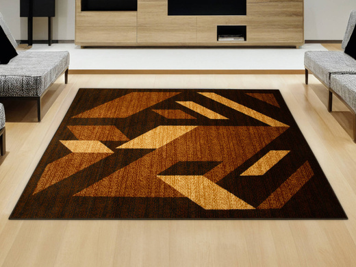 Dywan Agnella Standard Kanas Cynamon Beż Brąz Abstrakcja