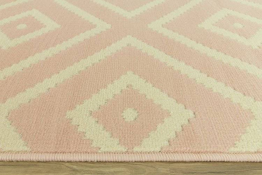 Dywan LUNA 503572/85822 romby różowe