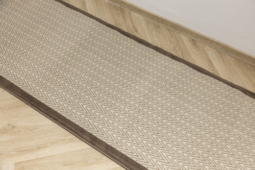 Chodnik Luna 503236/97944 Choco Jodełka Beż szerokość 80 cm