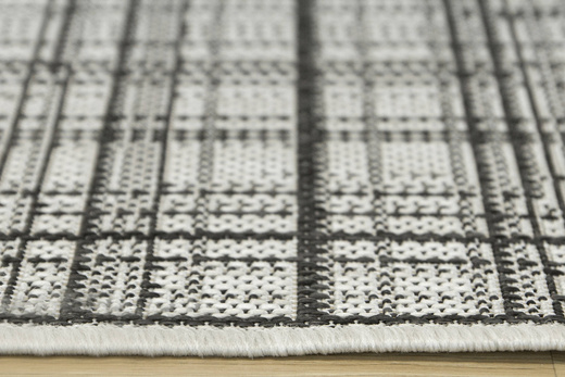 Antypoślizgowy Chodnik 19171/08 grey Szary Kratka szerokość 100 cm