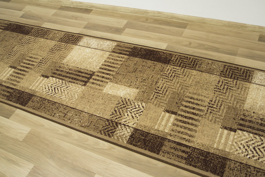 Antypoślizgowy Chodnik Essenza Brąz szerokość 67 cm