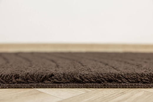 Dywanik Łazienkowy Antypoślizgowy Sara Wenge Brąz Fale