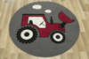 Okrągły Dywan Luna Kids 534457/51915 CzerwonyTraktor 