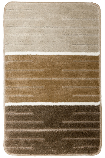 Komplet 3-częściowy Łazienkowy Como beige Beż Krem Pasy