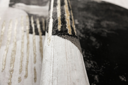 Dywan Kashmir KR107H Black/Vizon Czarny Złoty Abstrakcja