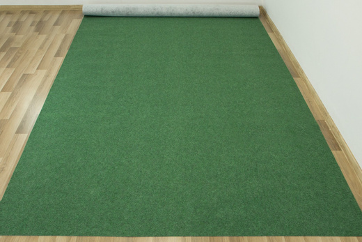 Wykładzina star 42 butelkowa zieleń na filcu szerokość 4 m