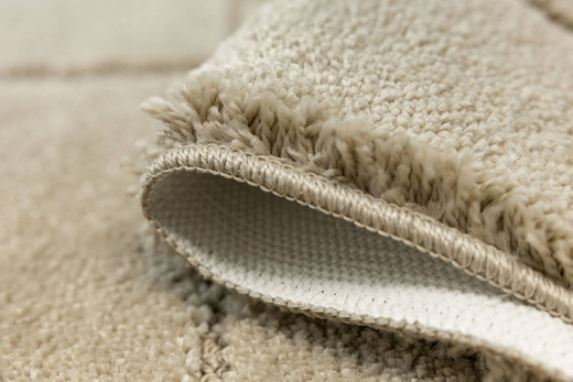 Dywanik Łazienkowy Antypoślizgowy Inez Light Beige Jasny Beż Geometria