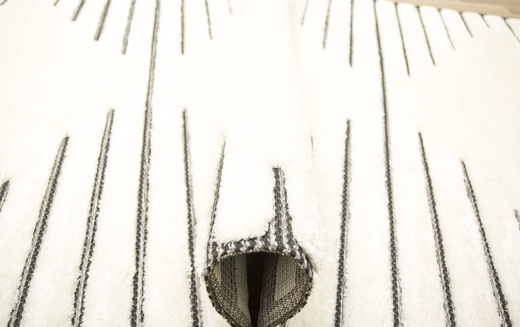 Dywan Shaggy Lula Soft IM43A Black/Bone Romby Krem Czarny Grafit