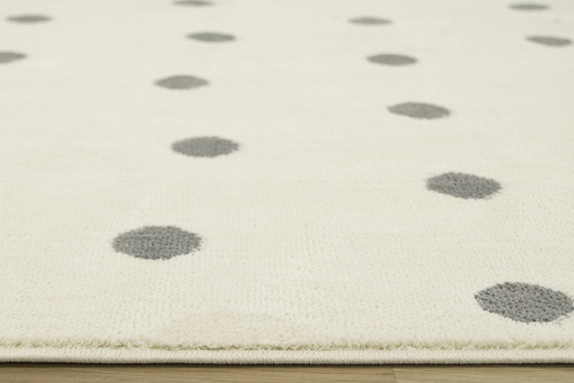 Dywan Karo 6064A grey/white 43 Krem Kropki Szare