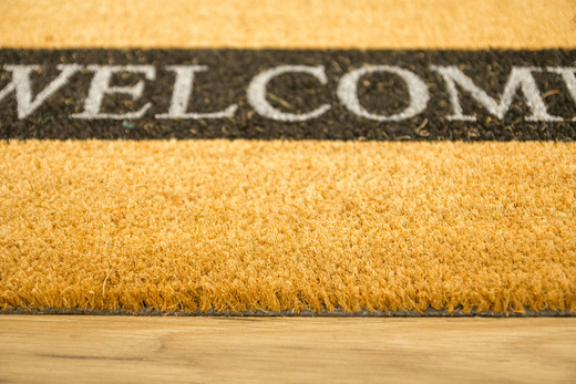 Antypoślizgowa Wycieraczka Kokosowa Retro Welcome