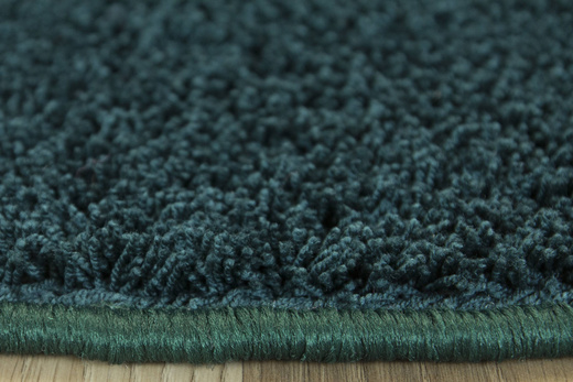 Okrągły Dywan Koło Phuket 40 Butelkowa Zieleń Shaggy