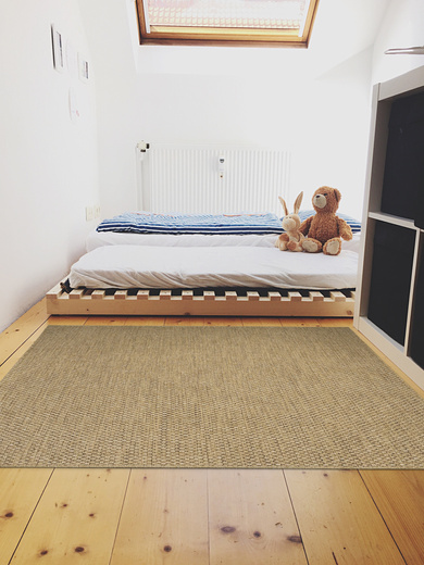 Dywan Sznurkowy Ella ST049A brown/brown Beż Brąz Jodełka Outdoor