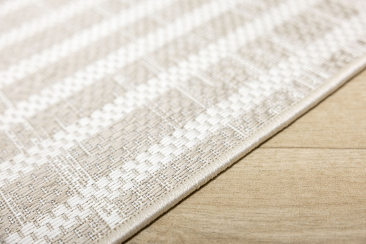 Dywan Sznurkowy Haga 03606E cream/vizon Beż Krem Geometria Outdoor