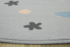 Okrągły Dywan Luna Kids 534452/95844 mouse Jasny Szary Niebieski Róż Nocne Gwiazdki