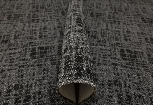 Dywan Pętelkowy Traffic 75 Czerń Grafit Kratka Melanż