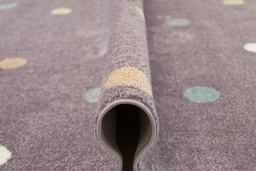 Dywan Dziecięcy Lima C275A lila/rose Kropki Fiolet