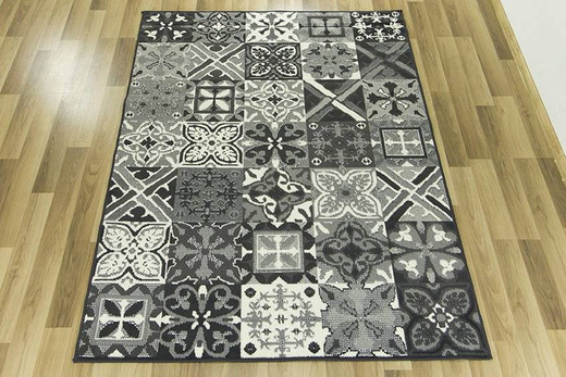 Dywan LUNA 503754/89922 d.grey patchwork
