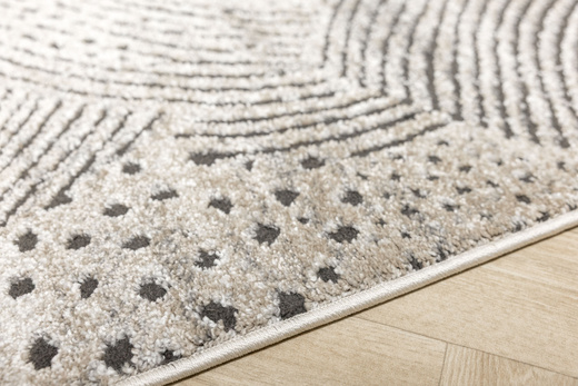 Dywan Matara P180A sp.antra/m.bei Beż Szary Kaszmir Linie Tynk