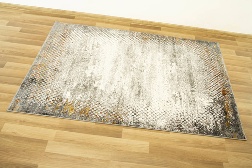 Dywan Merry 243 Multi Grey Srebrny Złoty Biały