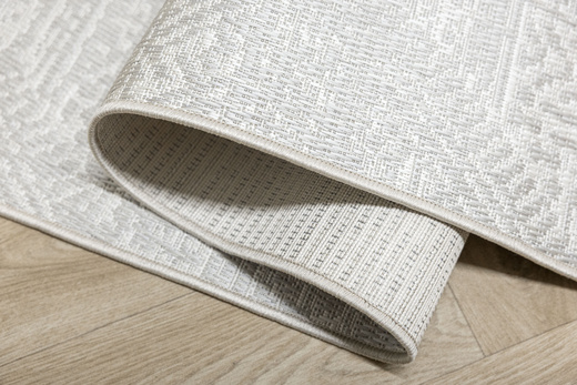 Dywan Sznurkowy Haga 04196A cream/l.grey Szary Krem Ornament Romby Outdoor